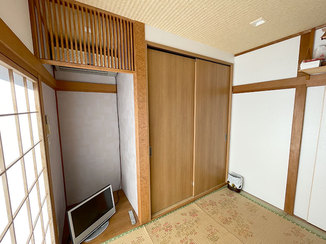 内装リフォーム 収納スペースができ、すっきりとした和室