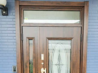 エクステリアリフォーム タグキーで施解錠ができる、便利でモダンな玄関ドア