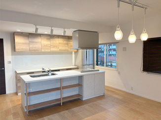 キッチンリフォーム LDKを広げて実現した憧れのアイランドキッチン