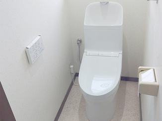トイレリフォーム 毎日のお掃除がしやすくなったトイレ